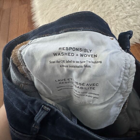 Frame Bootcut Jeans Women’s 27 Le Mini Boot Side Slit Dark Wash Midrise Majesty - Picture 12 of 14